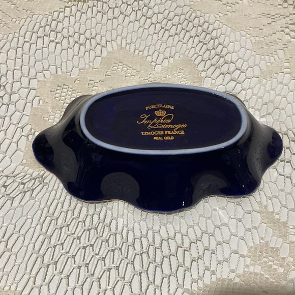 Vintage Porcelaine Dish Imperial Limoges France Real - Picture 4 of 5